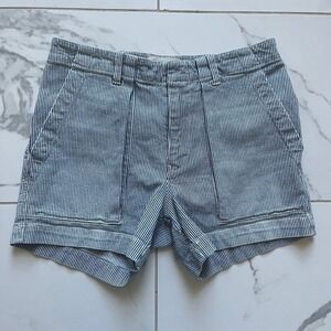 Nili Lotan utility short sz 26 railroad stripe